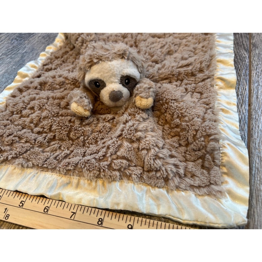 Baby Security Blanket‎ Sloth Plush Satin Trim Lovey Toy 12" Mary Meyer Unisex